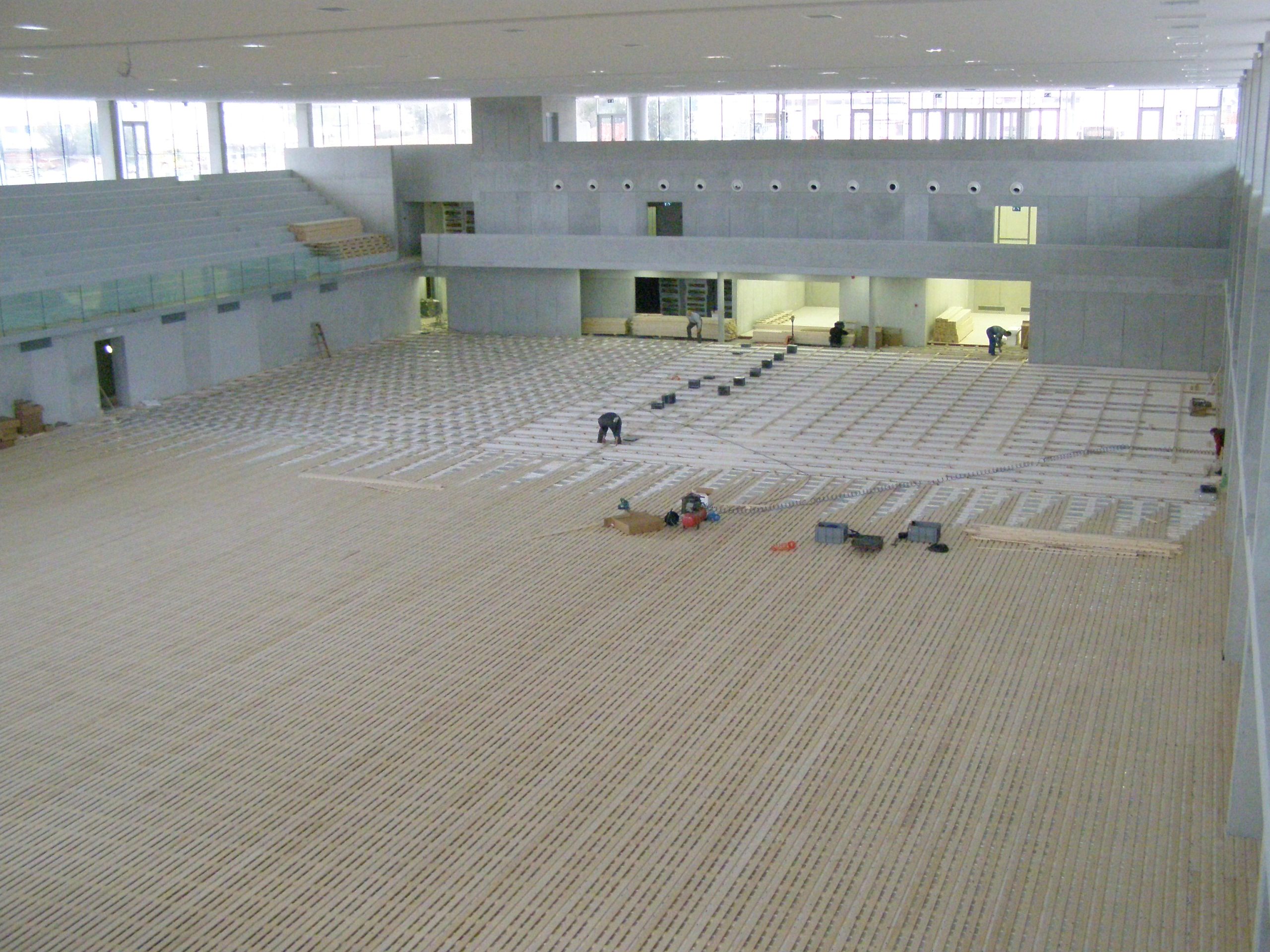 Ugradnja podkonstrukcije, podnog grijanja i toplinske izolacije